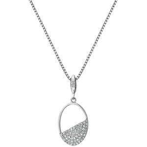 Hot Diamonds Stříbrný náhrdelník s diamantem Horizon Topaz DP767