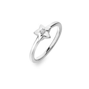 Hot Diamonds Hravý stříbrný prsten s diamantem Most Loved DR242 55 mm