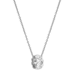 Hot Diamonds Stříbrný náhrdelník s diamantem Quilted DP928 (řetízek, přívěsek)