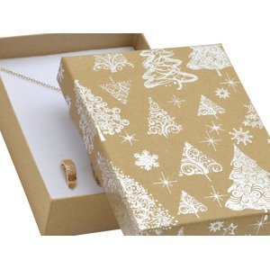 JK Box Vánoční dárková papírová krabička KX-8/AG
