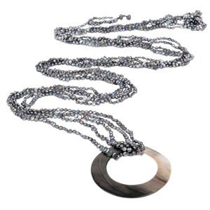 JwL Luxury Pearls Exklusivní dlouhý perlový šál JL0091