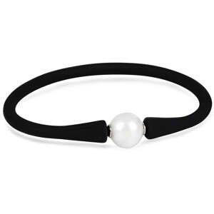 JwL Luxury Pearls Sportovní perlový náramek černý JL0344