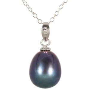 JwL Luxury Pearls Přívěsek s pravou modrou perlou JL0439