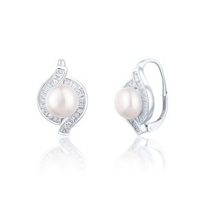 JwL Luxury Pearls Krásné stříbrné náušnice s pravými perlami JL0718