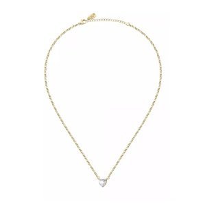 La Petite Story Romantický pozlacený náhrdelník s krystalem Love LPS10ASD14