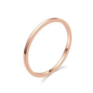 MOISS Minimalistický bronzový prsten R000199 54 mm