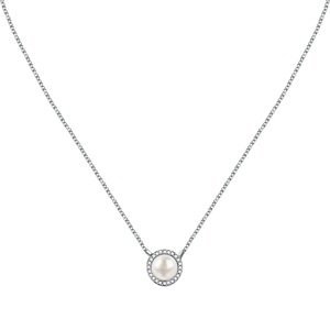 Morellato Elegantní stříbrný náhrdelník s perlou Gioia SAER49