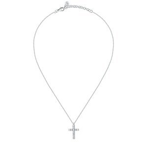 Morellato Moderní stříbrný náhrdelník s křížkem Medium Cross Tesori SAIW117