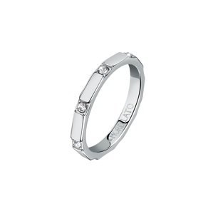 Morellato Stylový ocelový prsten s krystaly Motown SALS85 61 mm
