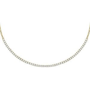 Morellato Luxusní pozlacený náhrdelník s čirými zirkony Scintille SAQF24