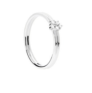 PDPAOLA Půvabný stříbrný prsten se zirkony NOVA Silver AN02-615 56 mm