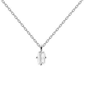 PDPAOLA Jemný stříbrný náhrdelník MIA Silver CO02-476-U (řetízek, přívěsek)