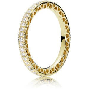 Pandora Třpytivý pozlacený prsten Shine 168655C01 60 mm