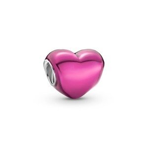 Pandora Romantický korálek Růžové srdce 799291C03