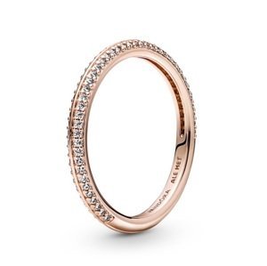 Pandora Třpytivý pozlacený prsten Rose Me 189679C01 58 mm