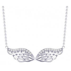 Preciosa Stříbrný náhrdelník se zirkony Angel Wings 5217 00