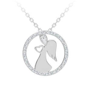 Preciosa Něžný stříbrný náhrdelník Angelic Love 5295 00