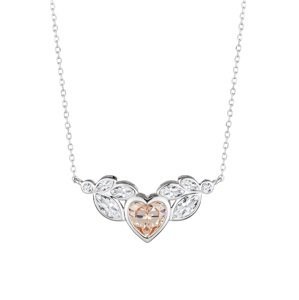 Preciosa Romantický stříbrný náhrdelník s kubickou zirkonií Preciosa All I Love 5273 61
