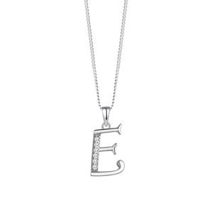 Preciosa Stříbrný náhrdelník písmeno "E" 5380 00E (řetízek, přívěsek)