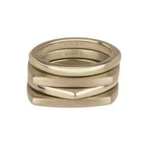 BREIL Moderní sada pozlacených prstenů New Tetra TJ302 54 mm