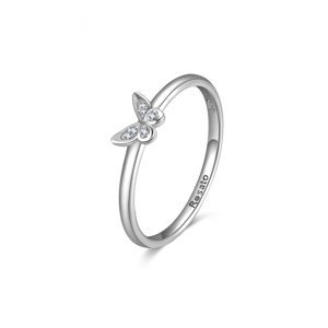 Rosato Stříbrný prsten s čirými zirkony Allegra RZA021 50 mm