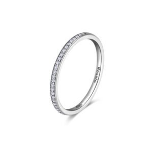 Rosato Minimalistický stříbrný prsten se zirkony Allegra RZA029 54 mm