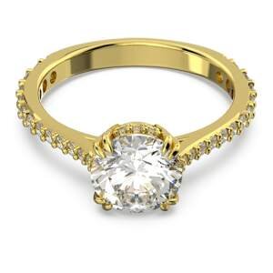 Swarovski Nádherný pozlacený prsten s krystaly Constella 5642619 55 mm