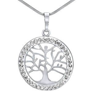 Silvego Stříbrný přívěsek Strom života se Swarovski® Crystals SILVEGOB16088