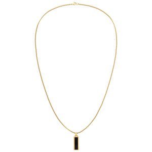 Tommy Hilfiger Originální pozlacený náhrdelník s onyxem 2790541