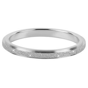 Troli Ocelový třpytivý prsten KR-01 Silver 49 mm