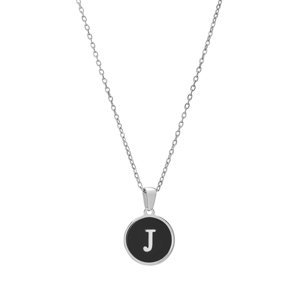 Troli Originální ocelový náhrdelník s písmenem J