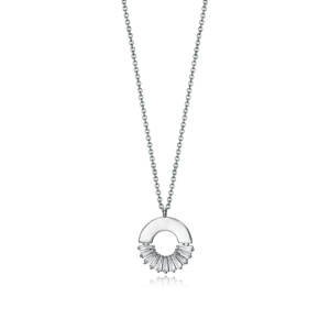 Viceroy Stříbrný náhrdelník se třpytivým kruhovým přívěskem 15109C000-38