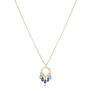 Viceroy Stylový pozlacený náhrdelník Elegant 13082C100-39 (řetízek, přívěsek)