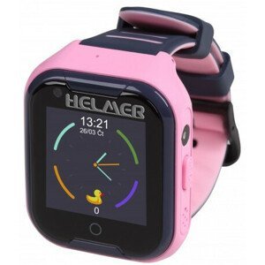 Helmer LK 709 4G růžové - dětské hodinky s GPS lokátorem, videohovorem