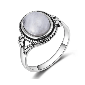 Aranys Stříbrný prsten měsíční kámen, 62 03311