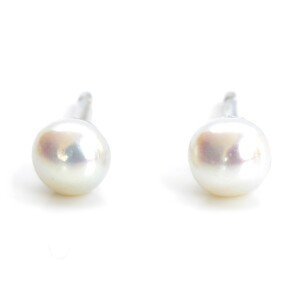 Aranys Náušnice říční perly 3 barvy 3-4 mm, Bílá 06976