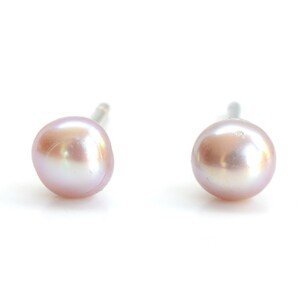 Aranys Náušnice říční perly 3 barvy 3-4 mm, Růžová 06978