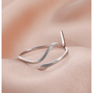Aranys Ocelový zatočený prsten 09103
