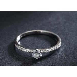 Aranys Stříbrný prsten zirkonový, 54 09980