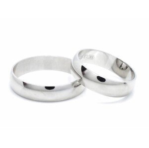 Aranys Stříbrný prsten snubní 4 mm, 49 12503