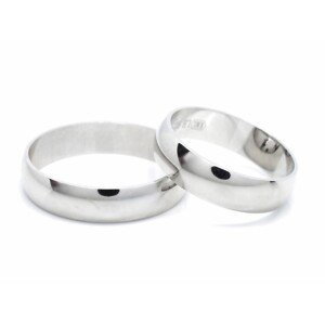 Aranys Stříbrný prsten snubní 4 mm, 59 12514