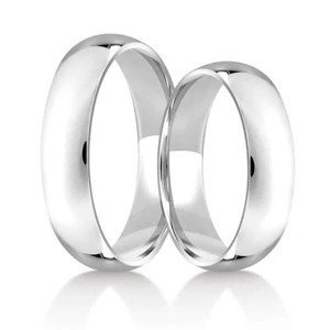 Aranys Stříbrné snubní prsteny 5 mm Rubi, 55 56329