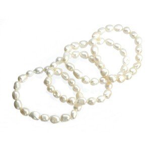 Aranys Náramek říční perly bílé 00748