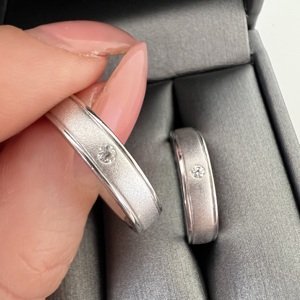 Aranys Snubní prsteny stříbrné se zirkonem lesk/mat, 49 02221