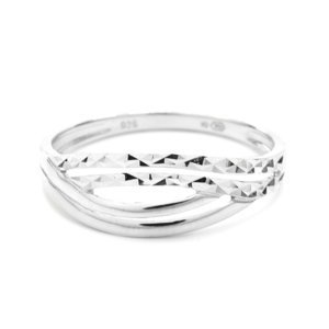 Aranys Jemný stříbrný prsten Dell, 65 03222
