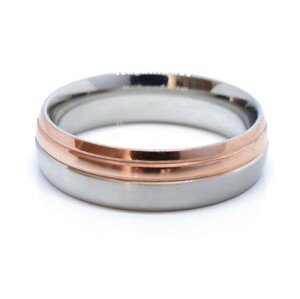 Aranys Snubní prsten z chirurgické oceli zlacený, 63 03645
