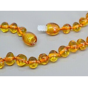 Aranys Jantarový náhrdelník medově zlatý 03686