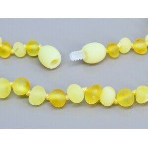 Aranys Jantarový náhrdelník žlutý matný 45 cm 03688