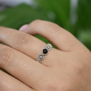 Aranys Stříbrný prsten onyx, 55 07374