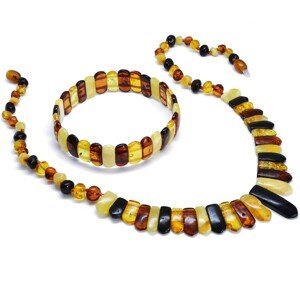 Aranys Jantarový náhrdelník excluziv multicolor, 45 cm 09688
